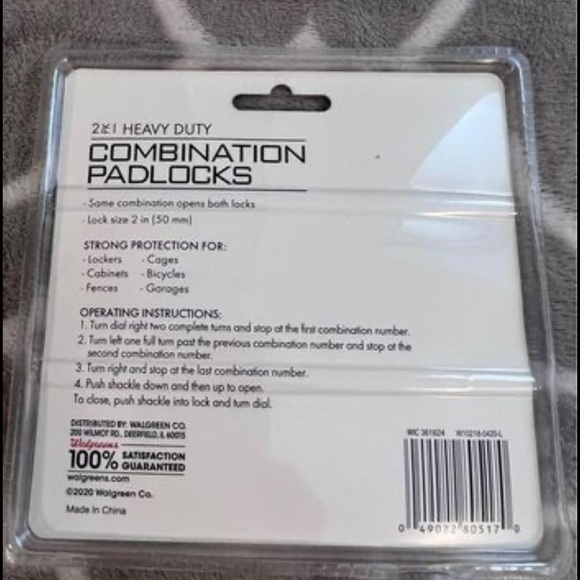 Living Solutions 2 Pk Heavy Duty Combination Padlocks - Picture 2 of 2